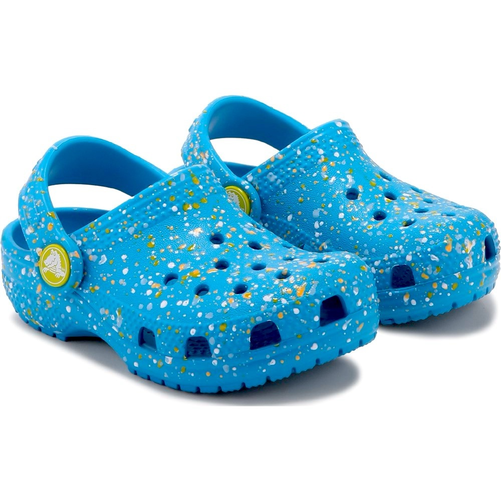 CROCS Blue Confetti Classic Clog, C4